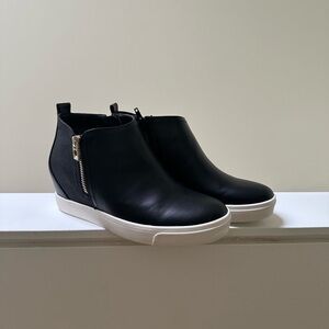 Call It Spring ‘Dania’ Black Ankle Boots with Side Zipper